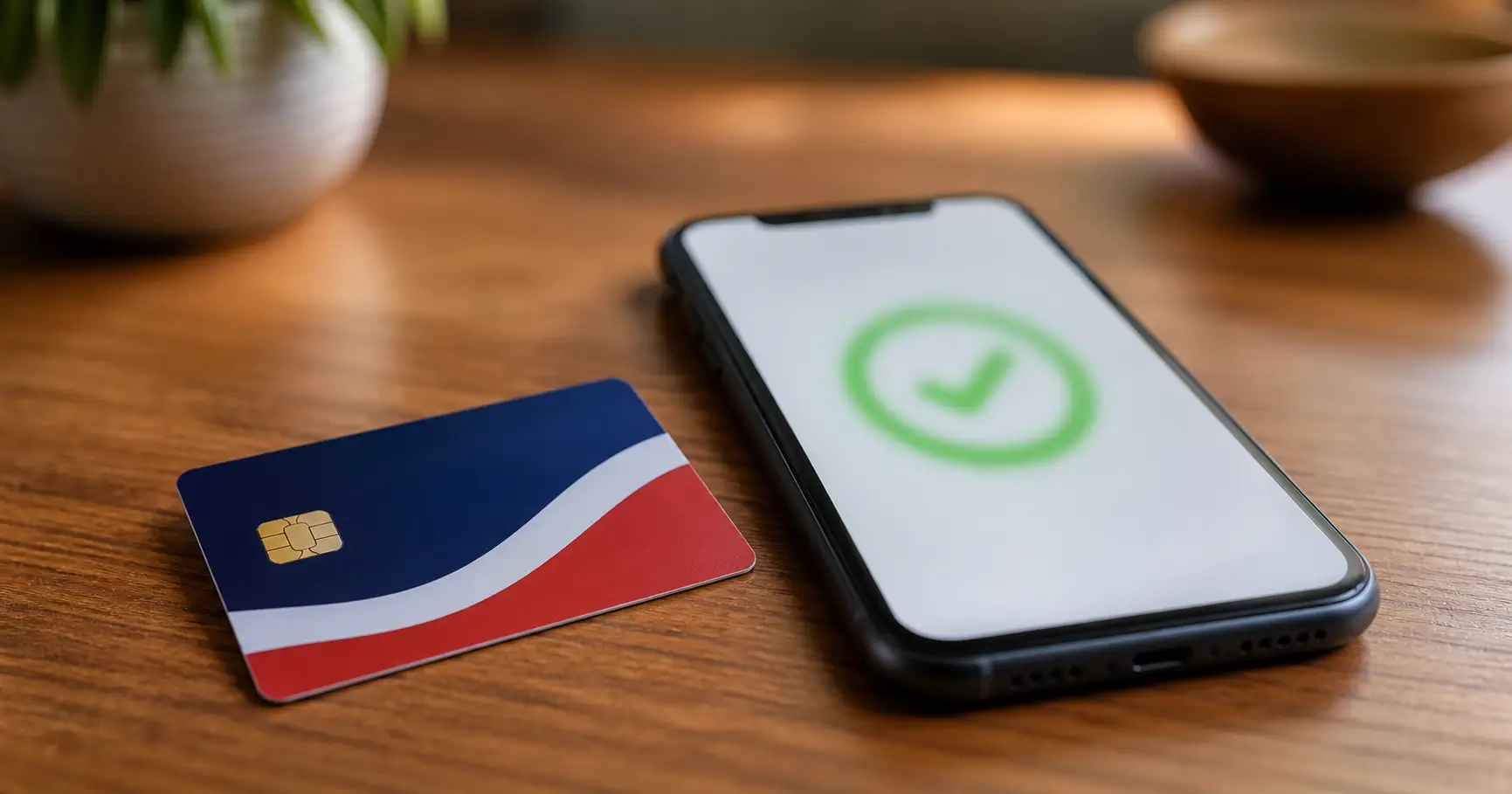 EBT Card and a modern smartphone displaying a Lifeline approval screen
