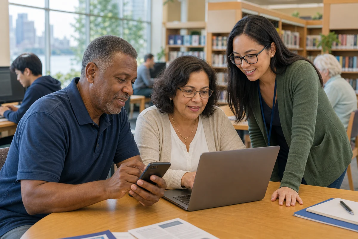 New Jersey public library digital access support for Lifeline phone research