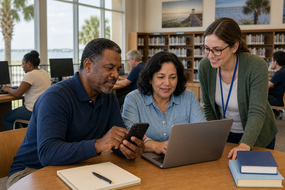 South Carolina public library digital access support for Lifeline phone research